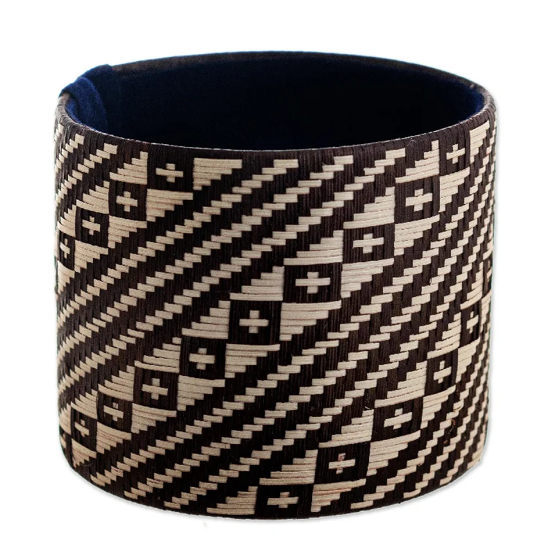 Ladies hammered bangles-Novica Handmade The Way Of The Cross Natural Fiber Cuff Bracelet