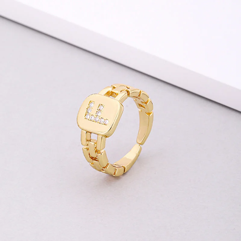 F Letters Ring