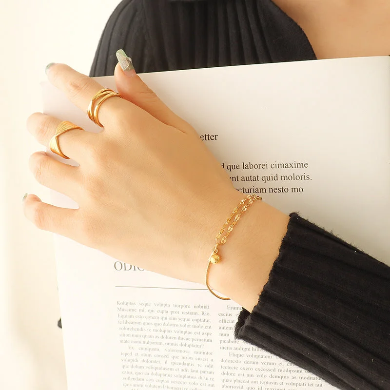 E152-gold Bracelet-15 + 5cm