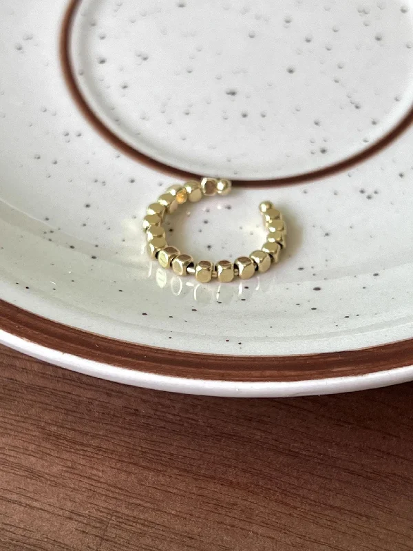 Small Gold Beaded Ring