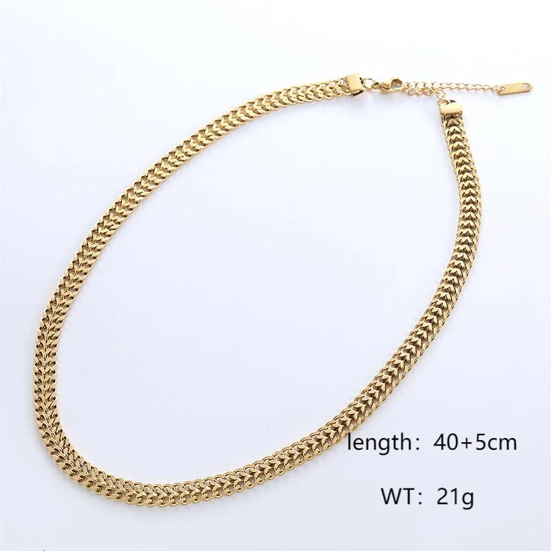 Style 2 Necklace Gold 6*40 5cm